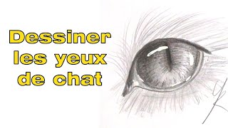 Comment dessiner des yeux de chat au crayon [upl. by Jenks]