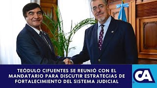 Presidente Arévalo se reúne con el presidente de la CSJ [upl. by Ayanahs839]