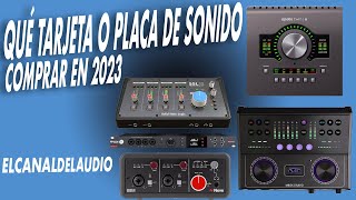 QUÉ TARJETA O PLACA DE SONIDO COMPRAR EN 2023 [upl. by Plotkin]