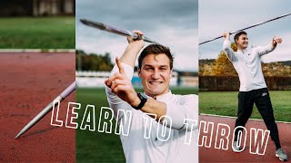 How to throw the javelin  4  Basic throwing exercises with the javelin [upl. by Eidnew]