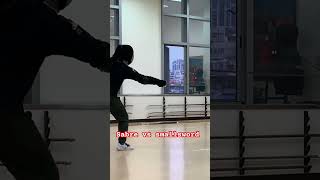 Sabre vs smallsword historicalfencing fencing フェンシング sabrefencing [upl. by Esemaj]