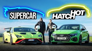 Supercar vs Hot Hatch  Whats FASTER In The REAL World 4K [upl. by Warram]