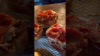 Homemade PIZZA using garlic bread  Air Fryer Recipe 🍕 shorts airfryer airfryerrecipes pizza [upl. by Brezin]