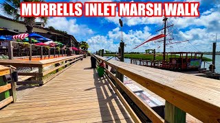 Murrells Inlet MarshWalk Tour  Goat Island Restaurants amp Bars  Things to do near Myrtle Beach [upl. by Rolfston728]