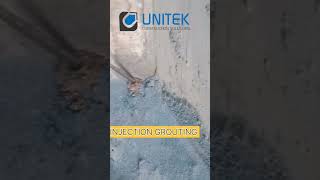 Injection Grouting waterproofing waterproofingtechnology construction waterproofing [upl. by Lossa310]