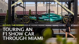 Behind the Scenes Touring an F1 Show Car Through Miami [upl. by Alleiram]