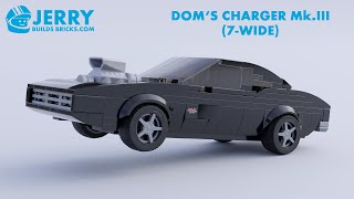 LEGO Doms Charger 7wide instructions MOC 124 [upl. by Millburn]