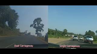 Difference Between Dual Carriageway and Single Carriageway [upl. by Huberto]