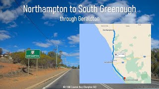 A drive through Geraldton from Northampton to South Greenough Western Australia [upl. by Fernald]