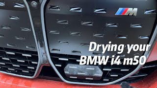 Drying your BMW i4 m50 [upl. by Adlemi]