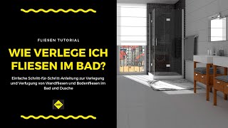 Wandfliesen und Bodenfliesen in Bad und Dusche verlegen und verfugen  SAKRET Heimwerker TV [upl. by Kalina]