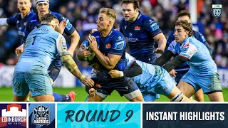 Edinburgh v Glasgow Warriors  Instant Highlights  Round 9  URC 202324 [upl. by Yhtimit]