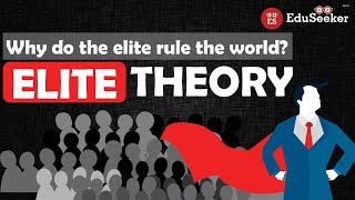 Elite Theory Power Elite Democratic Elitism  Pareto Mosca C Wright Mills Schumpeter Hindi [upl. by Havot958]