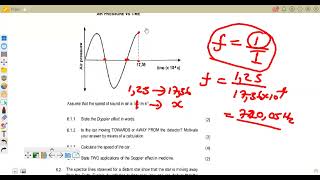 DOPPLER EFFECT GRADE 12 EXAM QUESTIONS EXPLAINED part 1 [upl. by Grantham]