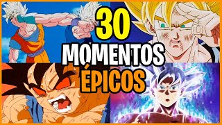 TOP 30 MOMENTOS MÁS ÉPICOS DE TODO DRAGON BALL [upl. by Klatt562]