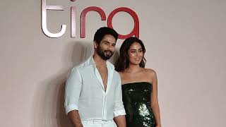 Shahid Kapoor With Wife Mira Rajput Cute Moments at Isha Ambani Flagship Store Launch Tira [upl. by Gerianna662]