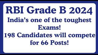 RBI Grade B 2024  Indias One of the toughest Exams [upl. by Kurtz]