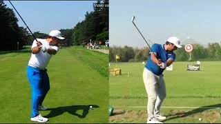 Francesco Molinari 20192018 Powerful iron gols swing sequence  slomo [upl. by Naryk]