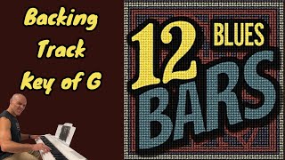 12 Bar Blues in G  Backing Track [upl. by Elocon304]