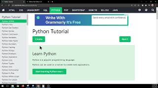 W3schools Python Tutorials First Video in Series [upl. by Alvina]