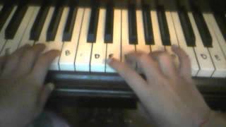 how to play grenade on the piano [upl. by Auqinimod]