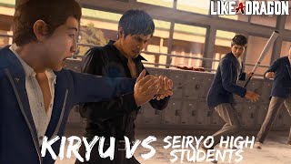 Like A Dragon Kiryu vs Seiryo High Students [upl. by Eanahc]