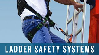 Why Use Ladder Safety Systems  Cages and Wells Personal Fall Arrest Oregon OSHA [upl. by Kassie]