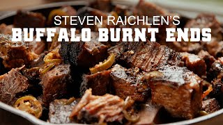 Smoked Buffalo Brisket Burnt Ends with Steven Raichlen [upl. by Yesnyl]