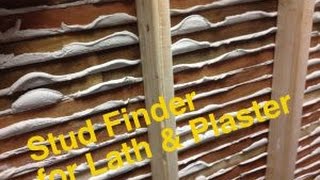 Quick Tip 1  Finding studs in lath amp plaster walls [upl. by Nirrol240]