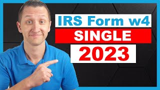 How to fill out IRS form W4 SINGLE 2023 [upl. by Peckham]