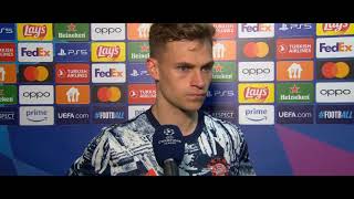 Joshua Kimmich Post Match Interview Bayern Munich vs Real Madrid 22 [upl. by Clemente]