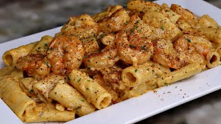 The Secret To Make A Delicious Creamy Shrimp Pasta Recipe  30 Minute Meal [upl. by Hanima]