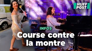 Khatia Buniatishvili a dû finir son trajet à pied dans Paris pour ne pas rater son concert [upl. by Oibesue]