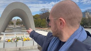 LA FIAMMA DELLA PACE E IL CENOTAFIO NEL PARCO DELLA PACE AD HIROSHIMA [upl. by Aital]