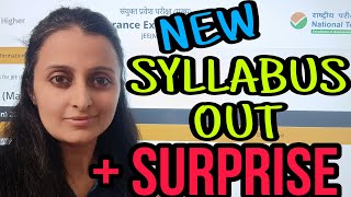 JEE MAINS 2025  NEW SYLLABUS OUT  BIG SURPRISE  NEHA AGRAWAL  MATHEMATICALLY INCLINED jee2025 [upl. by Napra284]