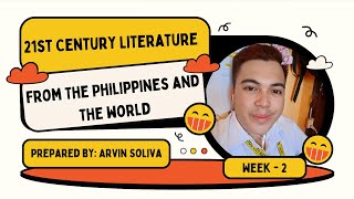 21st Century Literature from the Philippines and the World WEEK2 [upl. by Eveleen]