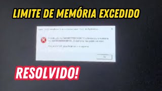 RESOLVIDO Limite de Memória Excedido NOS GAMES [upl. by Etnoval542]