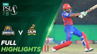 Full Highlights  Karachi Kings vs Peshawar Zalmi  Match 11  HBL PSL 7  ML2T [upl. by Wilfreda714]