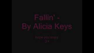 Fallin  Alicia Keys lyrics [upl. by Bucher]