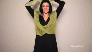 How to tie a scarf EILEEN FISHER Resort 2011 [upl. by Yhtomit]