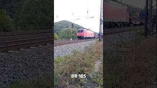 Baureihe 185 bei der Weiterfahrt von Gemünden in Richtung Aschaffenburg HBf  Frankfurt am Main HBF [upl. by Santa]