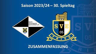 SVETV SpVgg Quierschied vs Eintracht Trier  Highlights 30 Spieltag Saison 2324 [upl. by Imoan]