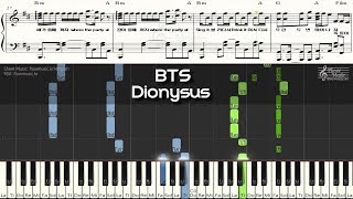 BTS  Dionysus 디오니소스 Piano Sheet Music  Piano Cover  Chord [upl. by Cutler910]