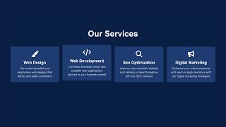 Create a Services Section with HTML amp CSS  Web Design Tutorial [upl. by Brenda]