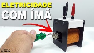 GERANDO eletricidade com ÍMÃ [upl. by Meave]