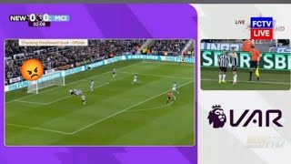 Sean Longstaff disallowed goal vs Manchester City  😱😱😱 [upl. by Oile581]