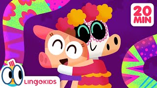 Spooky FUN with HALLOWEEN SONGS 🎃 Sing Along with Lingokids [upl. by Marvella]