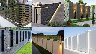 Latest Modern compound wall design ideas  Boundary wall designs for house Modern compound wall [upl. by Emili]