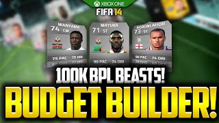 THE BUDGET BUILDER 100K SILVER BEASTS FIFA 14 ULTIMATE TEAM [upl. by Hafeenah]