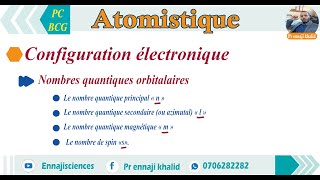 Configuration électronique les nombres quantiques [upl. by Yrollam]